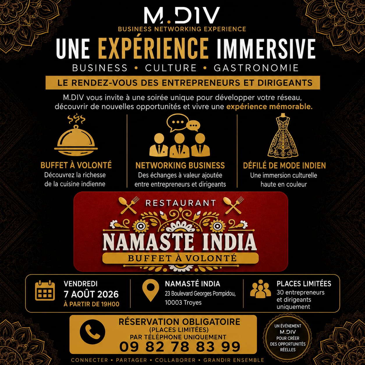Flyer officiel Business Networking Expérience (BNE)
